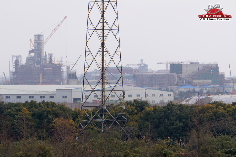 Shanghai Disneyland seen from the freeway