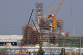 Shanghai Disney castle view from the side