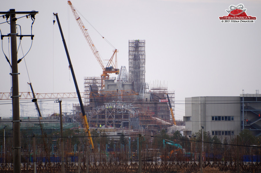 Shanghai Disneyland castle from a different angle