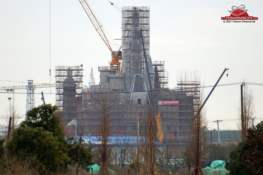 The Shanghai Disney castle as of today