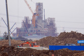 Shanghai Disneyland castle frontal view