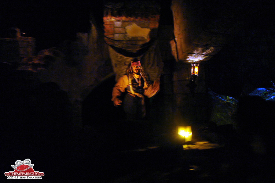 Jack Sparrow cross-eyed at Shanghai Disneyland