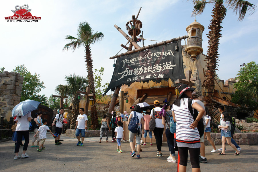 Shanghai Disney's unique Pirates of the Caribbean ride