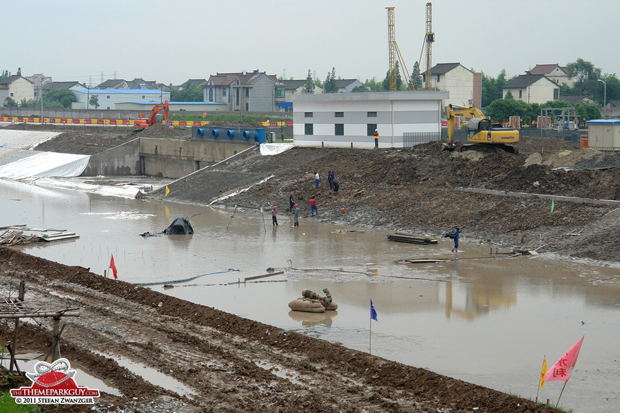 Workers on site