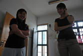 Thanks for your help, Rada (on the right, speaks Mandarin)!