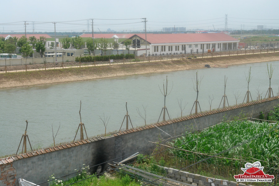 Shanghai Shendi Group / Disney site office behind the moat