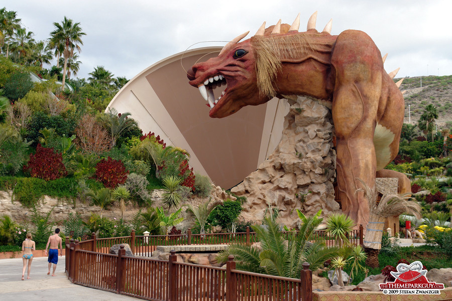 Siam Park's signature funnel slide Dragon