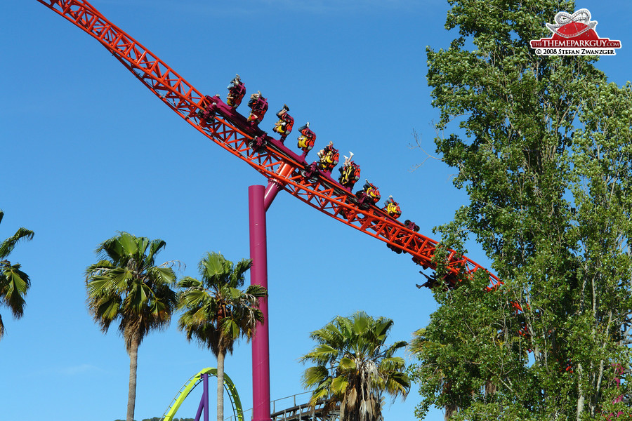 Suspended roller coaster