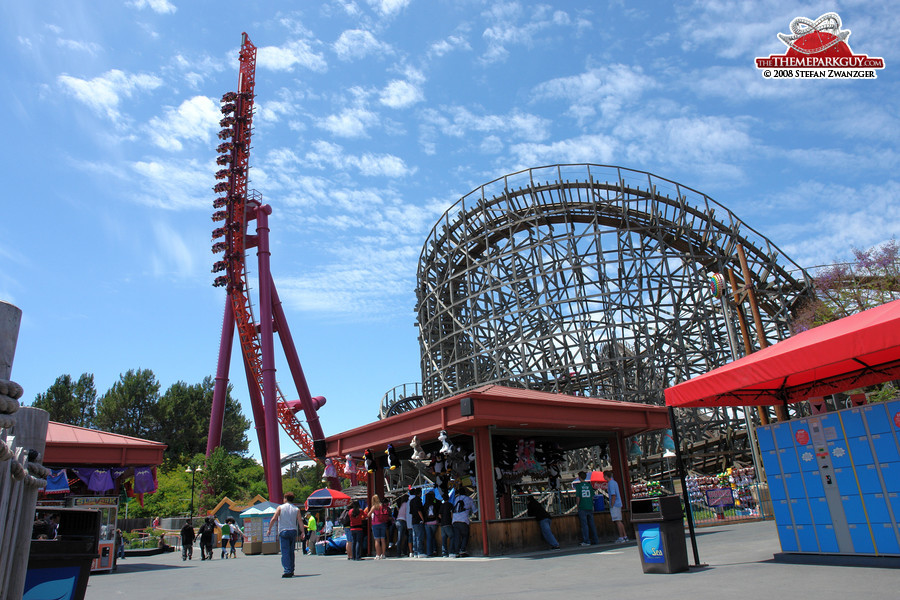 This suspended roller coaster gets you vertical