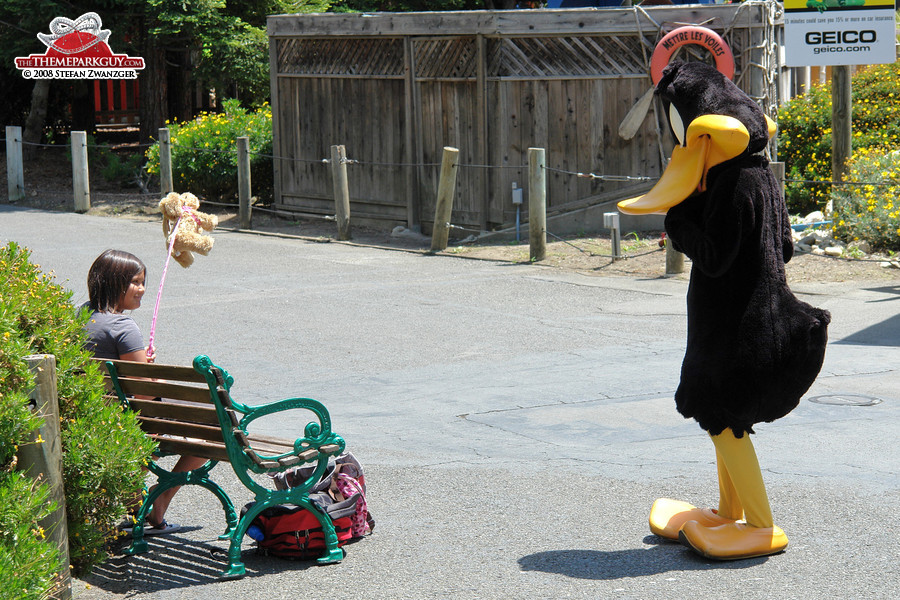 Daffy Duck with kid