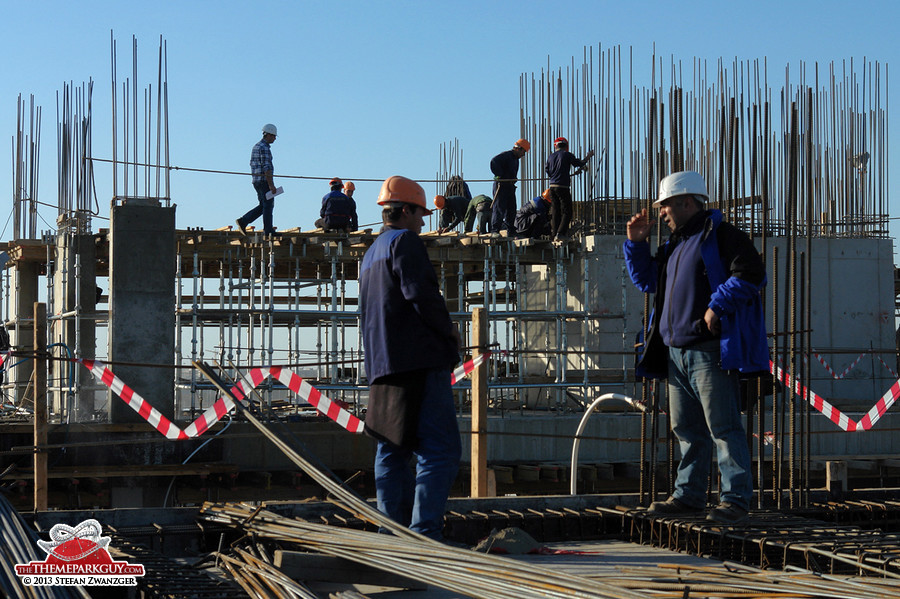 Workers on site