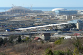 Stadiums under construction on the right...