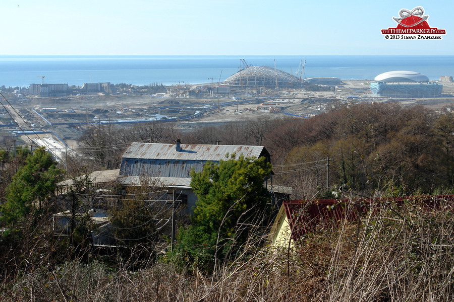 The Sochi Olympics site in February 2013