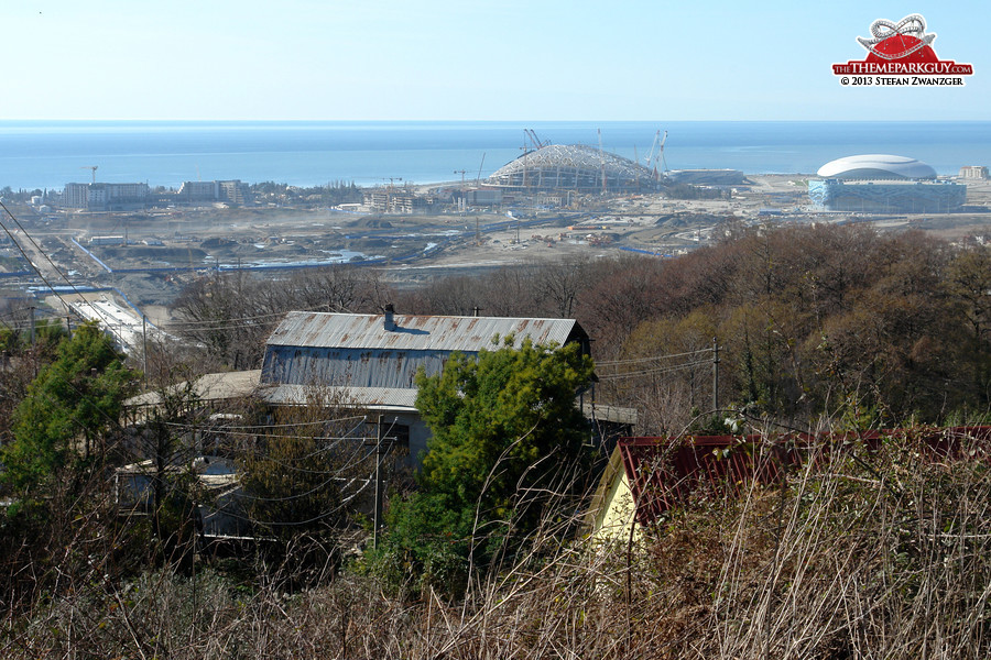 The Sochi Olympics site in February 2013