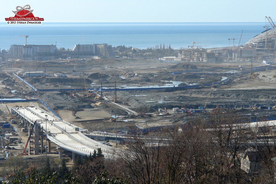 ... and the Sochi-Park site on the left