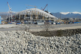 Fisht Olympic Stadium under construction