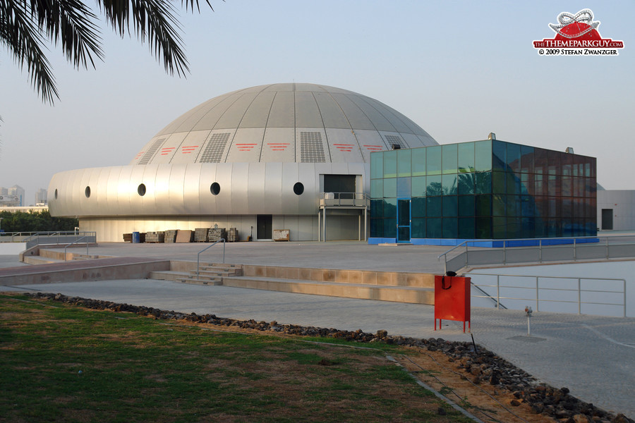 One of the planet-shaped Stargate domes