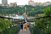 Giant suspension bridge