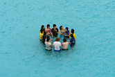 Group in the pool