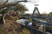 Log flume close-up