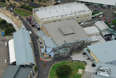 The former Sound Stage and Simpsons buildings