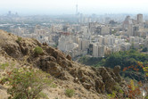 Tehran view from the mountains in the north of the city