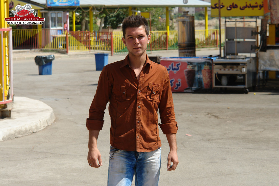 Young Ray Liotta? No, an Iranian guy with a soft spot for being photographed.