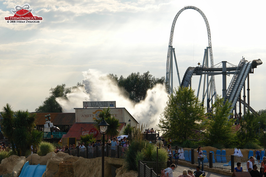 Monstrous splash in the landscape