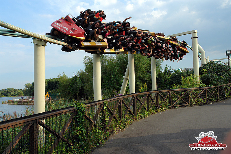 Coaster, so close that you can nearly touch it