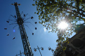 Super-high chain carousel, also called chairoplane