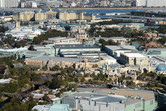 Tokyo Disneyland, seen from the adjacent DisneySea park