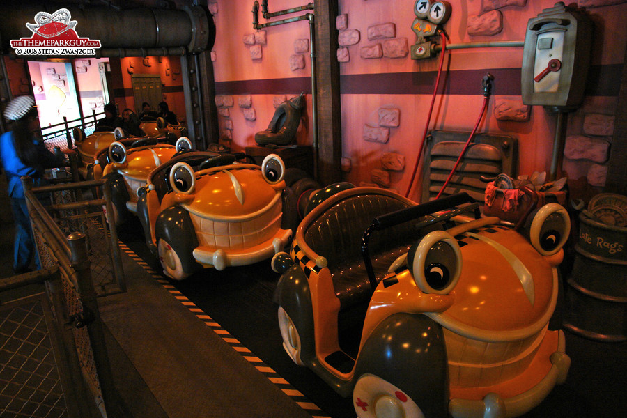 Roger Rabbit ride vehicles