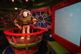 In the Buzz Lightyear's Astro Blasters queue