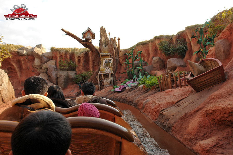 Inside Splash Mountain