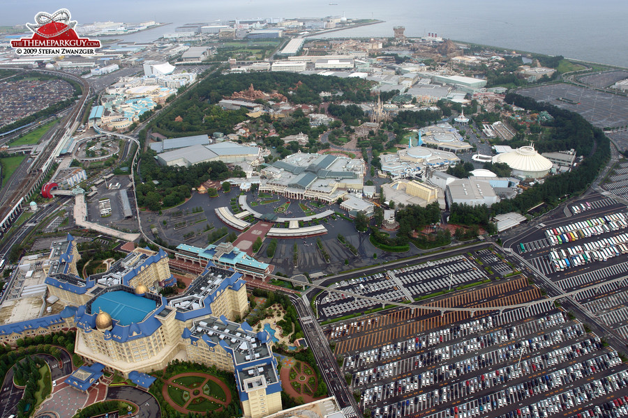 Tokyo Disney Resort from above