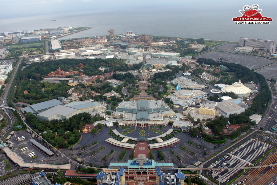 Tokyo Disneyland aerial view