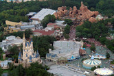 Cinderella Castle, with Westernland in the background