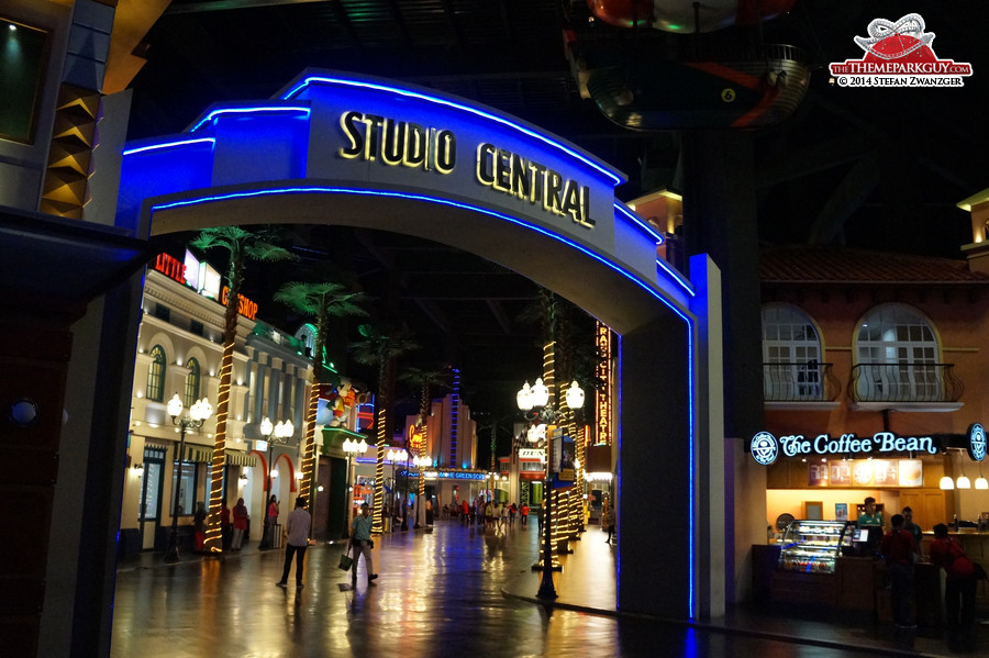 Universal Studios-inspired facades