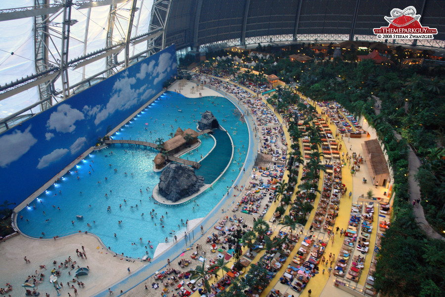 Tropical Islands 'beach' from above