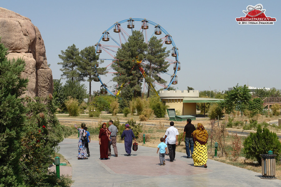 Turkmen guests in traditional attire