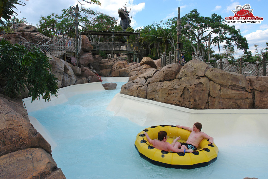 Scenic family rafting slide