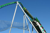 Hulk coaster's initial inversion makes you feel weightless for a second