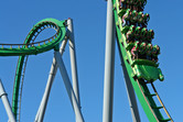 Hulk coaster close-up