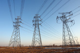 Pylons in Beijing's suburbs