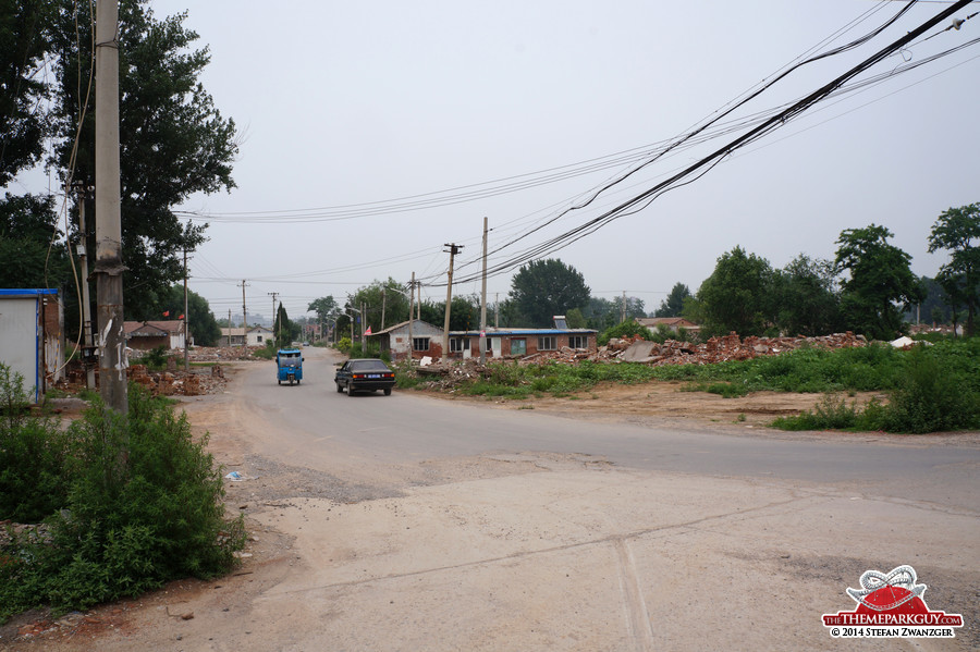 Remaining village on site