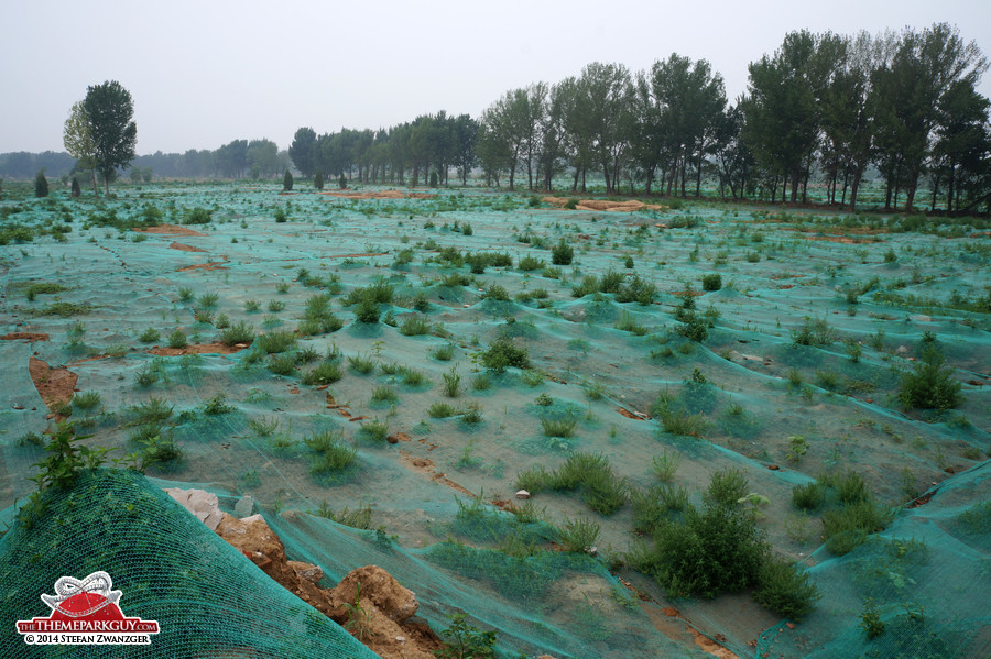 Soil being prepared