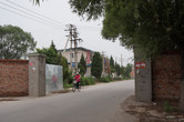 Woman on bicycle