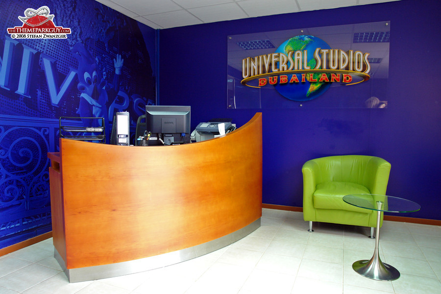 Universal Studios Dubailand site office lobby