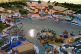 Model of the Universal Studios Dubailand lake