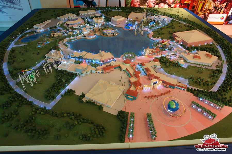 The Dubailand sales center exhibits it